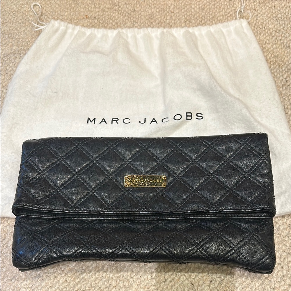 Marc Jacobs Black Quilted Clutch